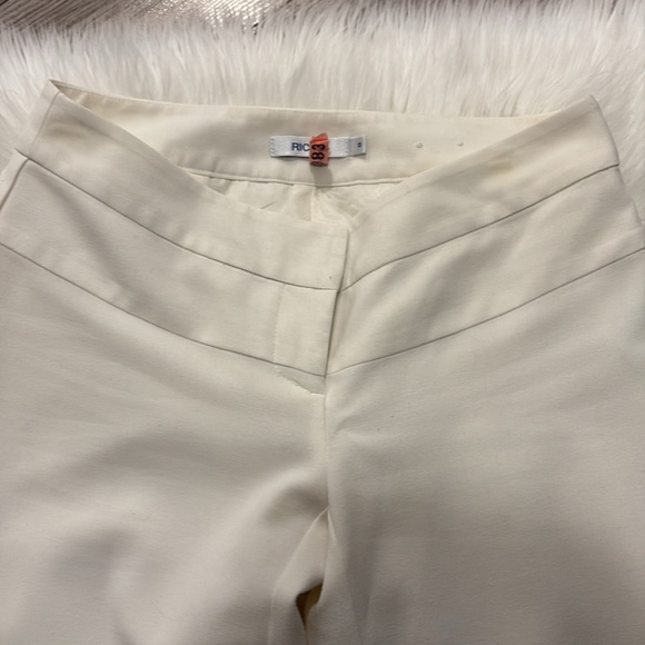 Off white wide leg dress pants - Picture 2 of 4
